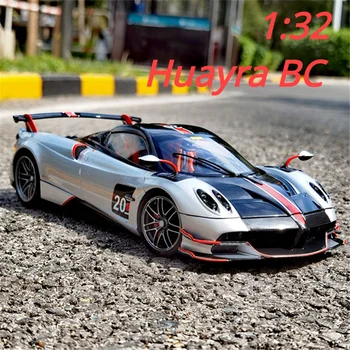 1:32 Pagani Huayra BC automobilių Sporto Modeliavimas Diecast Metalo Lydinio Modelio automobilių Traukti Atgal, Garso, Šviesos Automobilio vaikams Dovanų Kolekciją A498