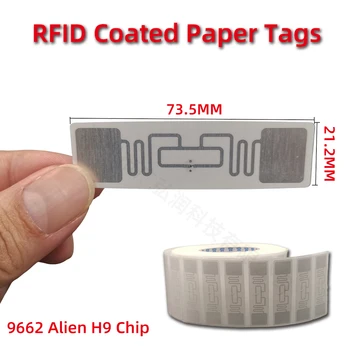 10vnt RFID UHF Žymes Lipdukas 860-960MHz tolimų Svetimų H9 Lable Klijais Sporto Laikas Rasės Transporto priemonės, Turto Inventorizacijos