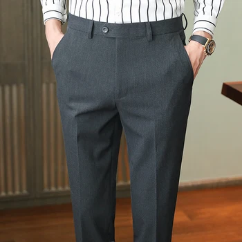 2022 M. Pavasarį, Rudenį Vyrų Oficialių Verslo Kelnės Slim Fit Vyrų Atsitiktinis Visas Ilgis Kelnes Naujos Mens Aukštos Kokybės Suknelė, Kostiumas Kelnės Z12