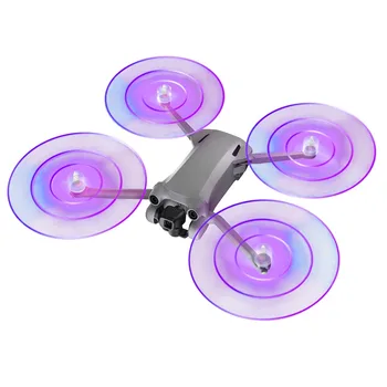 4pcs LED Blykstė už Sraigto DJI MINI 3 Drone Priedai Naktį Šviesos Mažai Triukšmo Sraigtai Rekvizitai Geležtės DJI MINI Pro 3