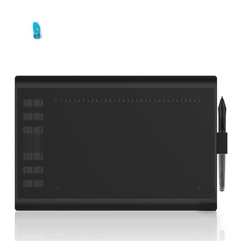 Baterija-Nemokamai H1060P 233PPS 8192Levels skaitmeninė animacija, grafinis rašiklis profesinės usb meno, dizaino piešimo tablet