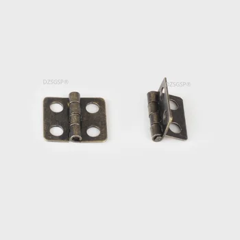 Durų Vyriai, lankstai Baldų Detalės Aparatūros Antikvariniai Mini Metaliniai Miniatiūriniai Lėlių Priedai Spinta Mažosioms Vyriai +Varžtai Žalvaris