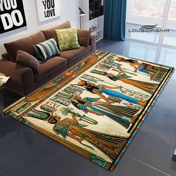 Egipto Faraonas Isis deivė tapybos kilimų gyvenimo kambario, miegamasis Mados neslidus kilimų fotografijos prop gimtadienio dovana