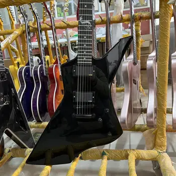ESP Snakebyte elektrine Gitara, Aktyviai Paėmimas, Juoda Spalva Kieto Kūno Raudonmedžio Fingerboard Aukštos Kokybės Guitarra