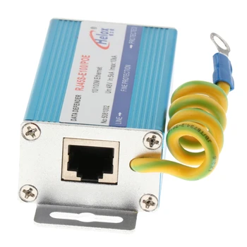 Ethernet Surge Protector PoE+ 100Mbs RJ-45 LAN Tinklo Thunder Viršįtampių Slopinantys/Gesintuvo Apsaugos Gesintuvo