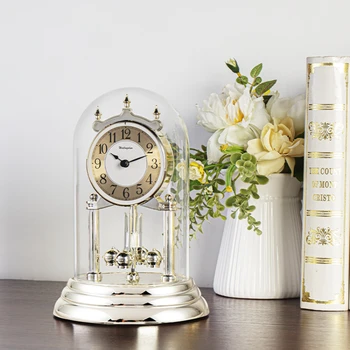Europos Lengvosios Prabangių Stalo Laikrodis Kambarį Namuose Mados Lentelė Counter Dekoratyvinių Laikrodis Kūrybos Rotary Laikrodis Mažas Laikrodis
