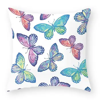 Gėlių drugelis modelio dekoratyvinis užvalkalas Vestuves poros Namų dekoro gyvenamasis kambarys Sofos, Kėdės, Biuro lova, pagalvėlė padengti