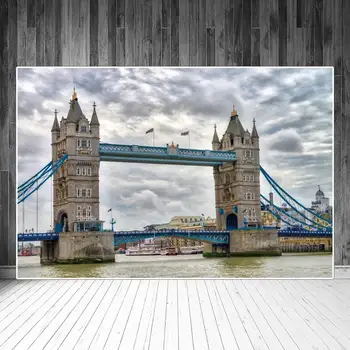 London Bridge Fotografijos Fonas Orientyras Pastatas Debesuotumas Turizmo Vaizdingas Vietas Fone Fotografijos Portretas Rekvizitai