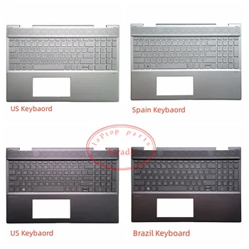 Naujos Originalios HP ENVY X360 15-KN 15-CP 15-AG TPN-W134 Serijos Palmrest didžiąsias Dangtelį Su Klaviatūra su foniniu Apšvietimu L32767-001