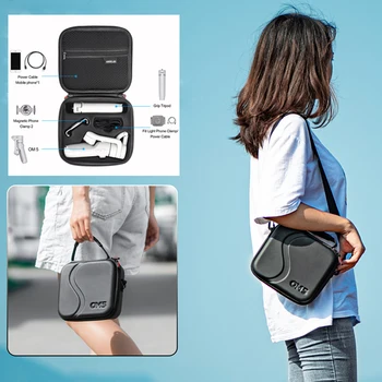 Nešiojimo dėklas, skirtas DJI OM 5 Nešiojamų Saugojimo Krepšys, atsparus smūgiams Pečių Maišą OSMO Mobiliojo 5 PU Rankinėje OM5 Padengti Priedai
