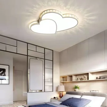 patalpų lubų apšvietimo miegamojo lubų lempos, lubų šviestuvai, miegamojo, virtuvės, šviesos diodų (led) žibintai namų audinio lubų lempa