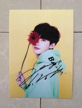 ranka pasirašė Lee Jong Suk autographed foto 5*7 cm, K-POP 102018A
