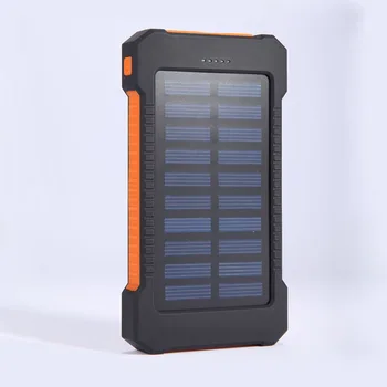 Saulės Energijos Banko 20000mah Nešiojamas Vandeniui atsparus Išorės Baterija Powerbank 20000 mah Telefonų Kroviklį LED PoverBank 