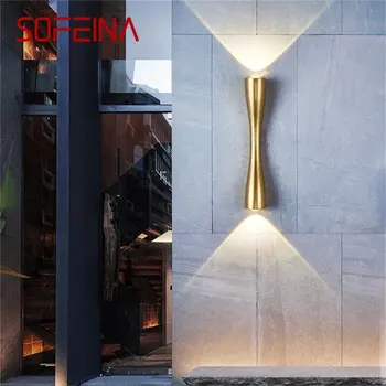 SOFEINA Modernios LED Sieniniai Šviestuvai Rungtynių Aukso Dekoratyvinės Sconces Šviesos Namų Koridorius, Miegamasis
