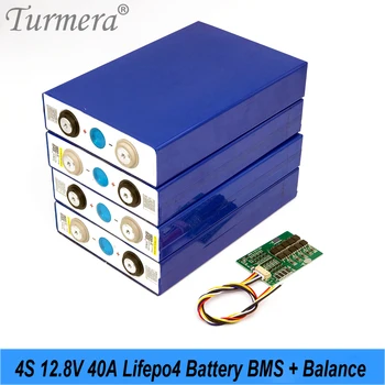 Turmera 4S 12.8 V 40A BMS Lifepo4 Baterija Apsaugos Valdybai Balansas 3.2 V 26650 32700 33140 12V Lifepo4 Baterijos Paketas Naudoti