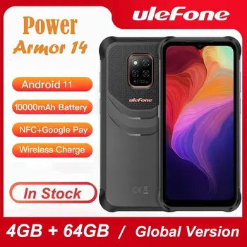 Ulefone Power Armor 14 Tvirtas Telefonas, 4GB 64GB 10000mAh 6.52