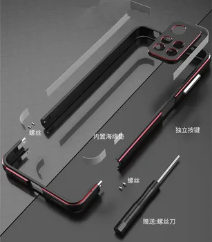 Už Xiaomi Redmi Pastaba 11/ 11 Pro/Redmi 11 Pastaba Pro+ Aliuminio metalo bamperis Rėmas Plonas Dangtelis telefono dėklas+ carmera Raštas