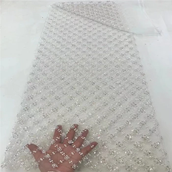 Vaiskiai balta skara granulių china siuvinėjimo skaidrios medžiagos mielas nėriniai nėrimo nėriniai 5 metrų karšto pardavimo