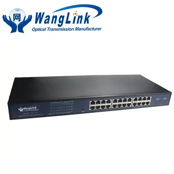Wanglink 10/100/1000Mbps VLAN Palaikymas 24port gigabit Visiškai Dvipusis/Pusiau Dvipusis tinklas Ethernet Jungiklis